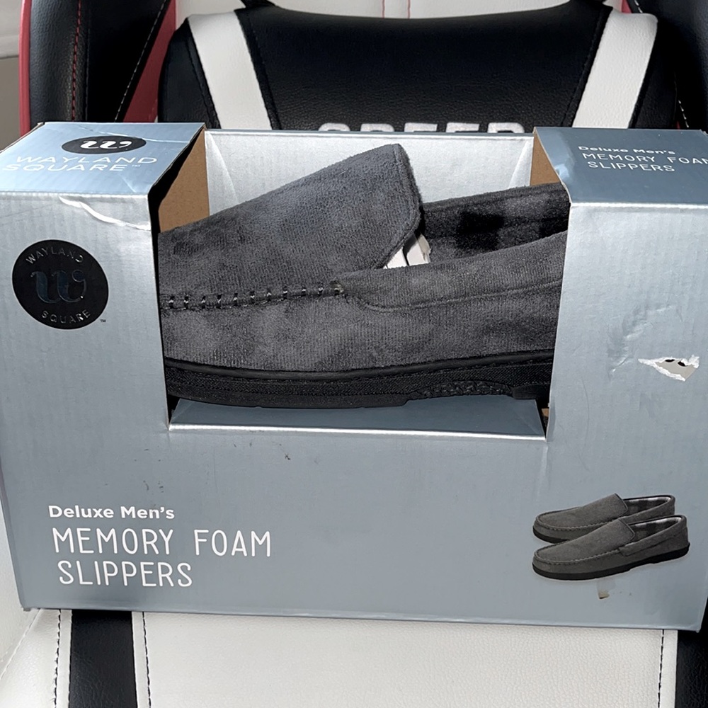 Men’s L Memory Foam Slippers